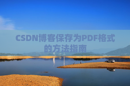CSDN博客保存为PDF格式的方法指南